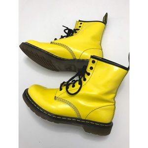 Dr. Martens 1460 8-Eye Color Pop Yellow Boots
